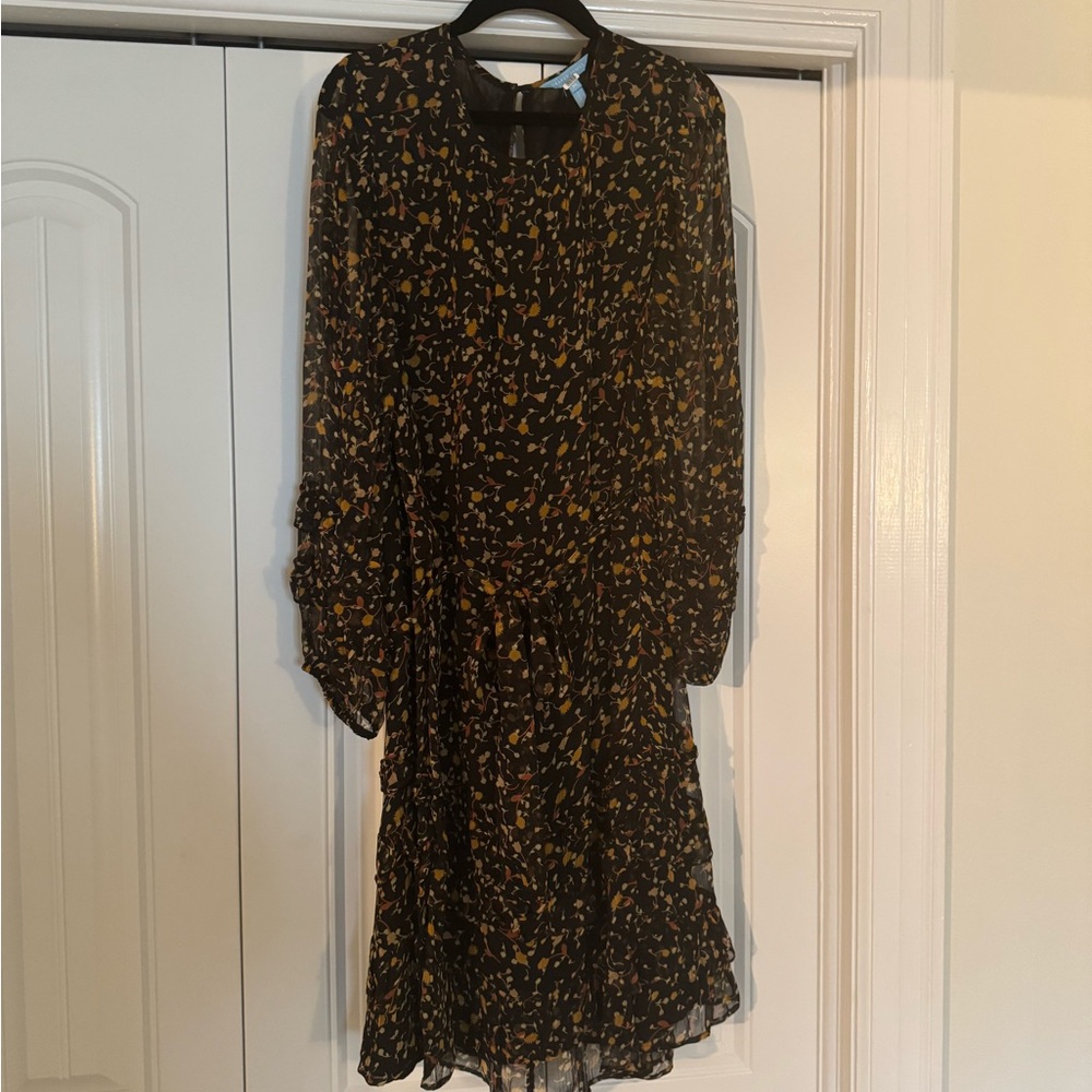 Draper James Floral Black Dress